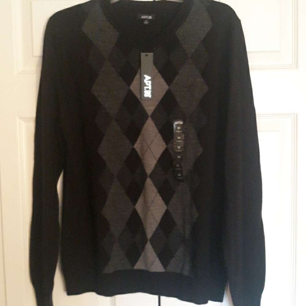 Apt. 9 Black Crewneck Sweater